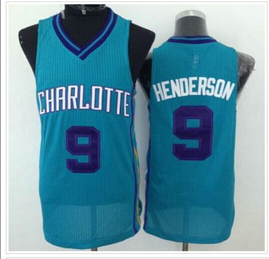 Revolution 30 Charlotte Hornets #9 Gerald Henderson Light Blue Stitched NBA Jersey