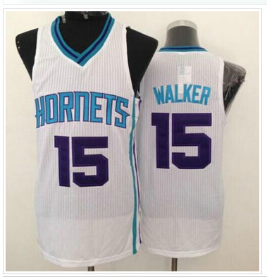 Revolution 30 Charlotte Hornets #15 Kemba Walker White Stitched NBA Jersey