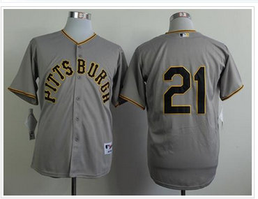 Pittsburgh Pirates #21 Roberto Clemente Grey 1953 Turn Back The Clock Stitched Baseball Jersey