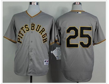 Pittsburgh Pirates #25 Gregory Polanco Grey 1953 Turn Back The Clock Stitched Baseball Jersey