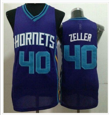 Revolution 30 Charlotte Hornets #40 Cody Zeller Purple Stitched NBA Jersey