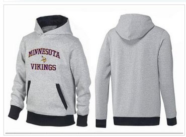 Minnesota Vikings Heart & Soul Pullover Hoodie Grey & Black
