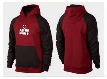 Indianapolis Colts Authentic Logo Pullover Hoodie Burgundy Red & Black