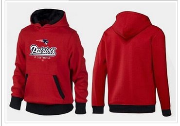 New England Patriots Critical Victory Pullover Hoodie Red & Black
