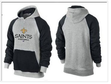 New Orleans Saints Critical Victory Pullover Hoodie Grey & Blue
