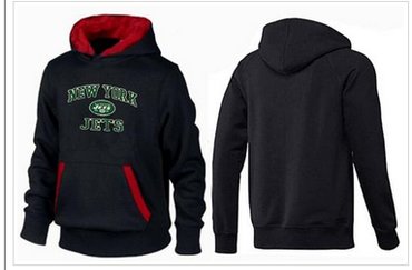 New York Jets Heart & Soul Pullover Hoodie Black & Red