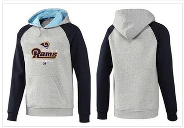 Los Angeles Rams Critical Victory Pullover Hoodie Grey & Blue
