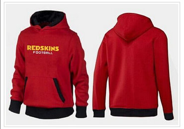 Washington Redskins English Version Pullover Hoodie Red & Black