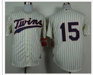 Minnesota Twins #15 Glen Perkins Cream Cool Base Baseball Jersey