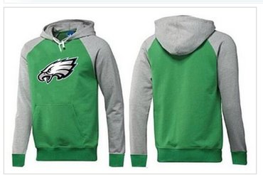 Philadelphia Eagles Logo Pullover Hoodie Green & Grey