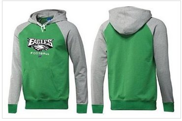 Philadelphia Eagles Critical Victory Pullover Hoodie Green & Grey