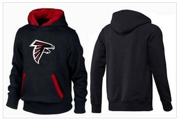 Atlanta Falcons Logo Pullover Hoodie Black & Red