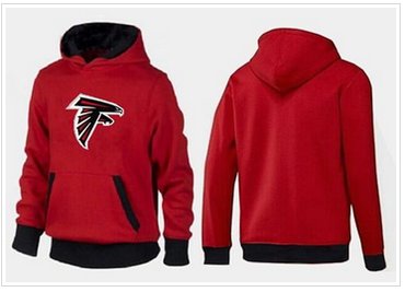 Atlanta Falcons Logo Pullover Hoodie Red & Black