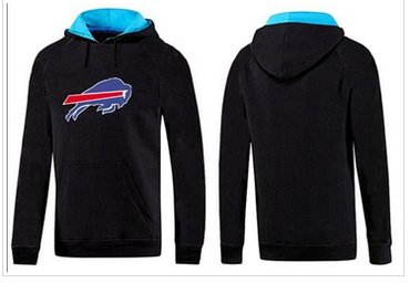 Buffalo Bills Logo Pullover Hoodie Black & Blue