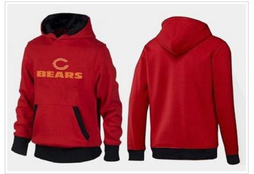 Chicago Bears Authentic Logo Pullover Hoodie Red & Black Chicago Bears Authentic Logo Pullover Hoodie Red & Black