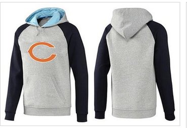 Chicago Bears Logo Pullover Hoodie Grey & Blue