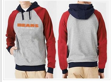 Chicago Bears English Version Pullover Hoodie Grey & Red Chicago Bears English Version Pullover Hoodie Grey & Red
