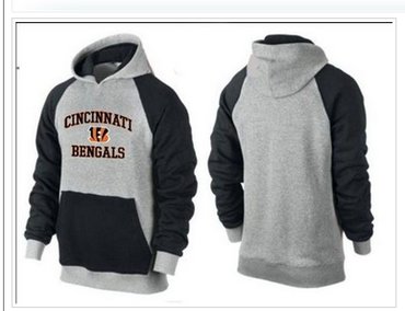 Cincinnati Bengals Heart & Soul Pullover Hoodie Grey & Black