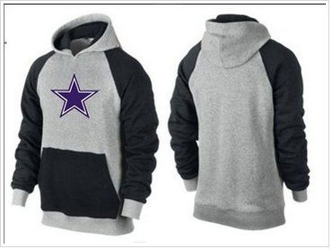 Dallas Cowboys Logo Pullover Hoodie Grey & Blue
