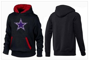 Dallas Cowboys Logo Pullover Hoodie Black & Red