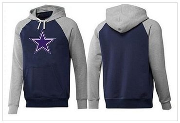 Dallas Cowboys Logo Pullover Hoodie Dark Blue & Grey