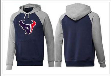 Houston Texans Logo Pullover Hoodie Dark Blue & Grey