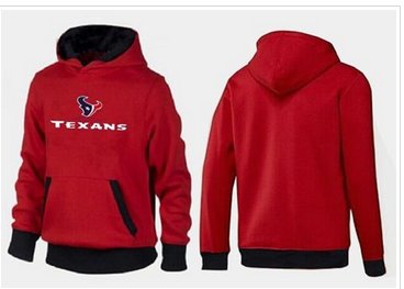 Houston Texans Authentic Logo Pullover Hoodie Red & Black
