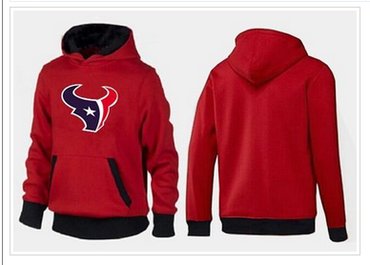Houston Texans Logo Pullover Hoodie Red & Black