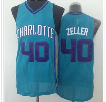 Revolution 30 Hornets #40 Cody Zeller Light Blue Stitched NBA Jersey