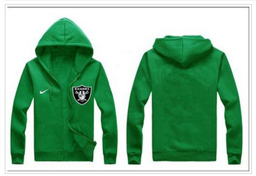 New Oakland Raiders Authentic Logo Hoodie Green