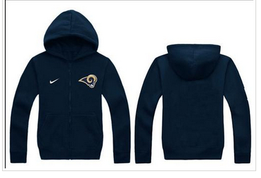 New Los Angeles Rams Authentic Logo Hoodie Navy Blue