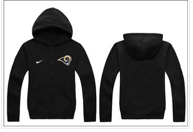 New Los Angeles Rams Authentic Logo Hoodie Black