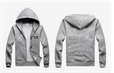 New Los Angeles Rams Authentic Logo Hoodie Grey