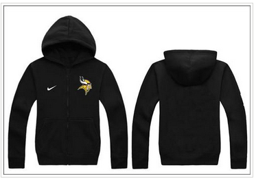 NEW Minnesota Vikings Authentic Logo Hoodie Black