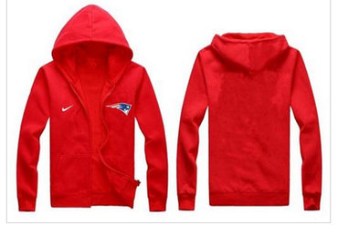 New New England Patriots Authentic Logo Hoodie Red