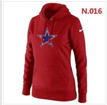 Women's Dallas Cowboys Logo Pullover Hoodie Red Women's Dallas Cowboys Logo Pullover Hoodie Red