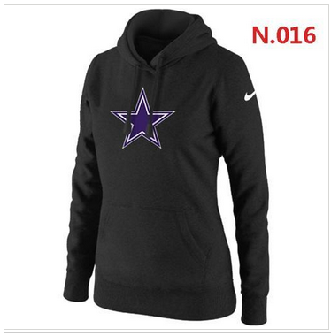 Women's Dallas Cowboys Logo Pullover Hoodie Black Women's Dallas Cowboys Logo Pullover Hoodie Black