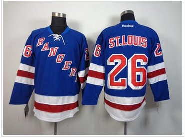 New York Rangers #26 Martin St.Louis Blue Home NHL Jersey New York Rangers #26 Martin St.Louis Blue Home NHL Jersey