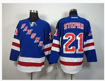 New York Rangers #21 Derek Stepan Blue NHL Jersey New York Rangers #21 Derek Stepan Blue NHL Jersey