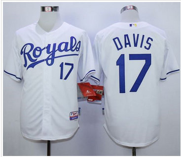 Kansas City Royals #17 Wade Davis White Cool Base Stitched MLB Jersey Kansas City Royals #17 Wade Davis White Cool Base Stitched MLB Jersey