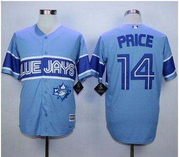 Toronto Blue Jays #14 David Price Light Blue Exclusive New Cool Base Stitched MLB Jersey