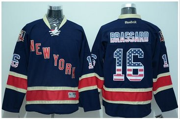 New York Rangers #16 Derick Brassard Navy Blue USA Flag Fashion Stitched NHL Jersey New York Rangers #16 Derick Brassard Navy Blue USA Flag Fashion Stitched NHL Jersey