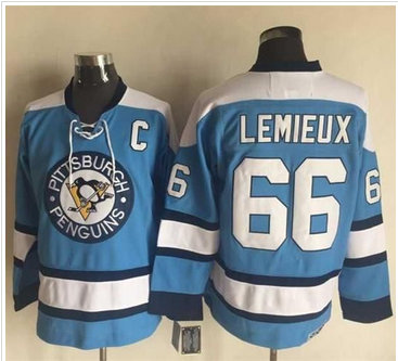 Pittsburgh Penguins #66 Mario Lemieux Blue Alternate CCM Throwback Stitched NHL Jersey Pittsburgh Penguins #66 Mario Lemieux Blue Alternate CCM Throwback Stitched NHL Jersey
