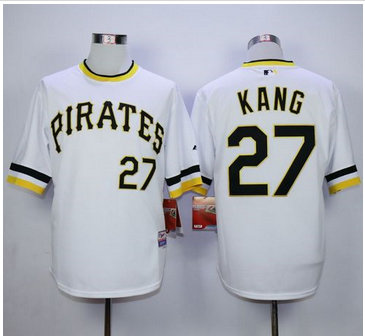 Pittsburgh Pirates #27 Jung-ho Kang White Alternate 2 Cool Base Stitched MLB Jersey