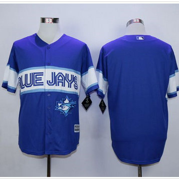 Toronto Blue Jays Blank Blue Exclusive New Cool Base Stitched MLB Jersey