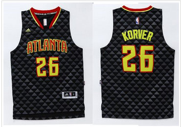 Atlanta Hawks #26 Kyle Korver Black Swingman Stitched NBA Jersey