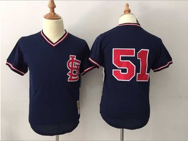 San Francisco Giants #51 blue  Throwback Stitched MLB Jersey