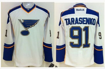 St.Louis Blues #91 Vladimir Tarasenko White Away Stitched NHL Jersey