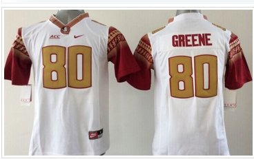 Youth NCAA Seminoles #80 Rashad Greene White Limited Stitched Jersey