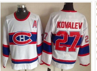 Montreal Canadiens #27 Alexei Kovalev White CCM Throwback Stitched NHL Jersey